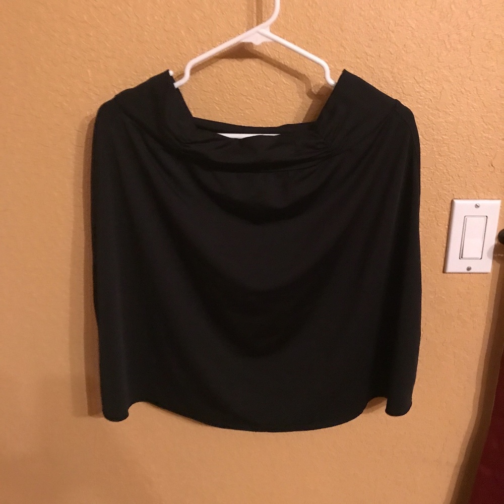 Black polyester skirt